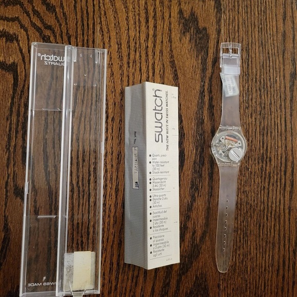BRAND NEW COND. \'85 SWATCH WATCH Jelly Fish GK100 Original 1st Edition VINTAGE main image 4